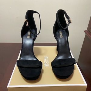 Black Suede Michael Kors heels!